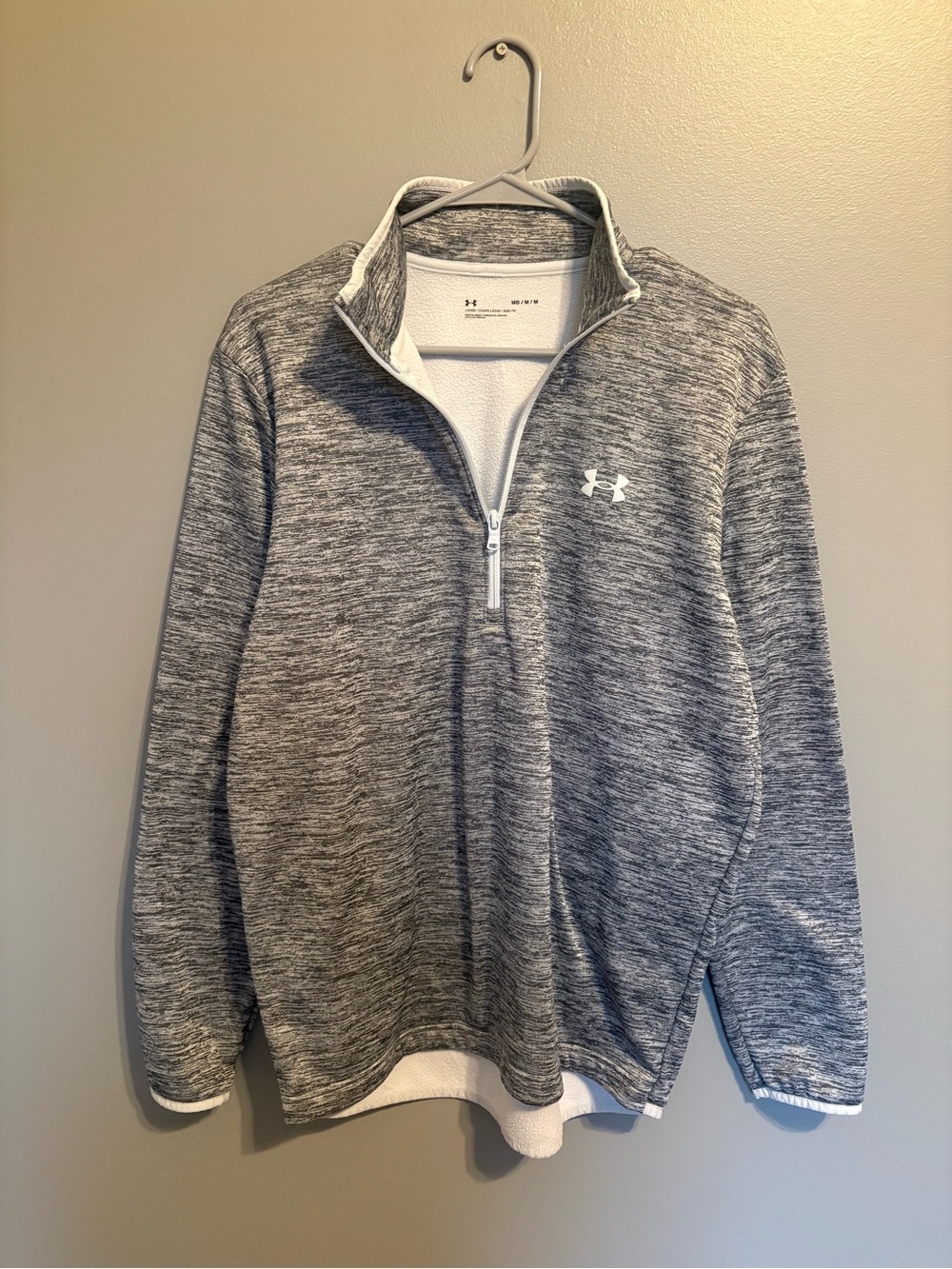 Under Armour Heathered Gray 1/4 Zip Pullover